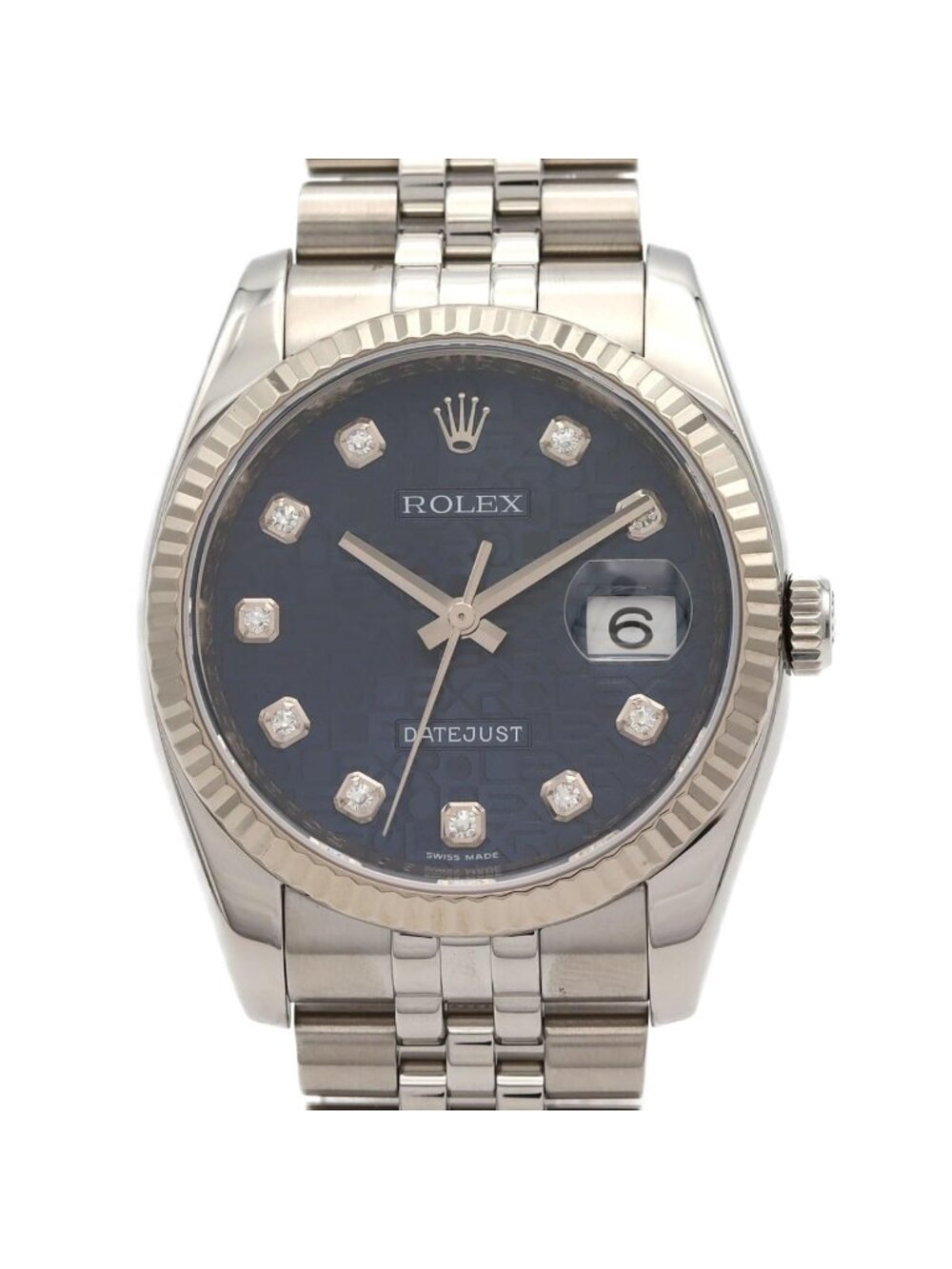 Rolex Datejust Stainless Steel White Gold Automatic
